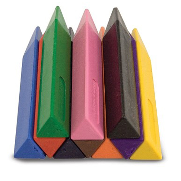 Set 10 creioane groase triunghiulare