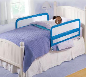 Protectie pliabila pentru pat, bleu