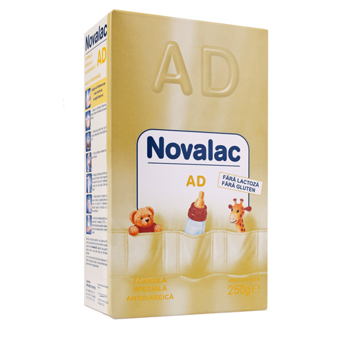 Formula de Lapte NOVALAC AD antidiareica, fara lactoza 250 g