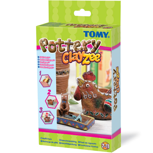 TOMY - Clayzee - Kit de reincarcare (pentru creatii din lut)