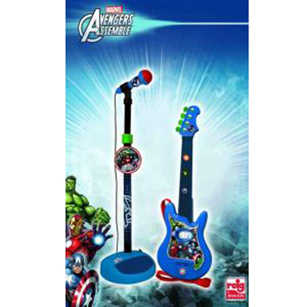 Set chitara si microfon Avengers