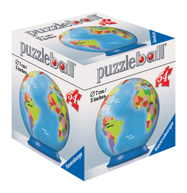 Puzzle 3D Globul Pamantesc, 54 piese