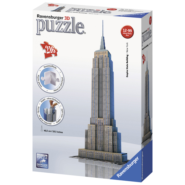 Puzzle 3D  Empire State Building, 216 Piese