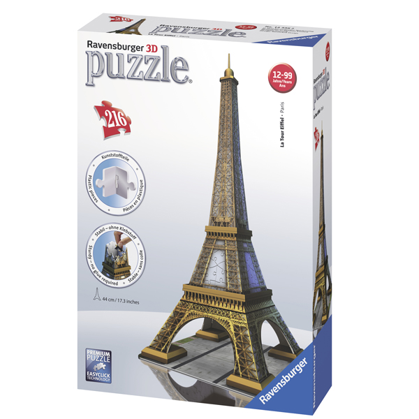 Puzzle 3D  Turnul Eiffel, 216 Piese