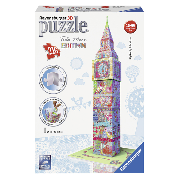 Puzzle 3D Big Ben - Colorat, 216 Piese