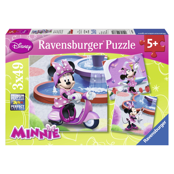 Puzzle Minni Mouse in Parc, 3x49 piese