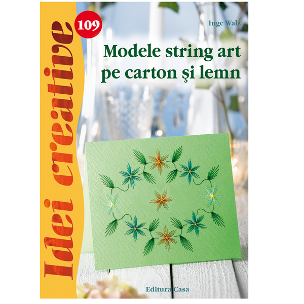 Modele string art pe carton si lemn - Idei creative 109