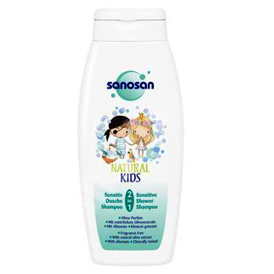 NATURAL KIDS Sampon si gel de dus 2in1 sensitive, 250 ml