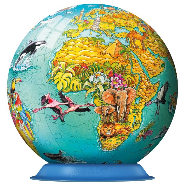 Puzzle 3D Globul Lumii, 108 Piese
